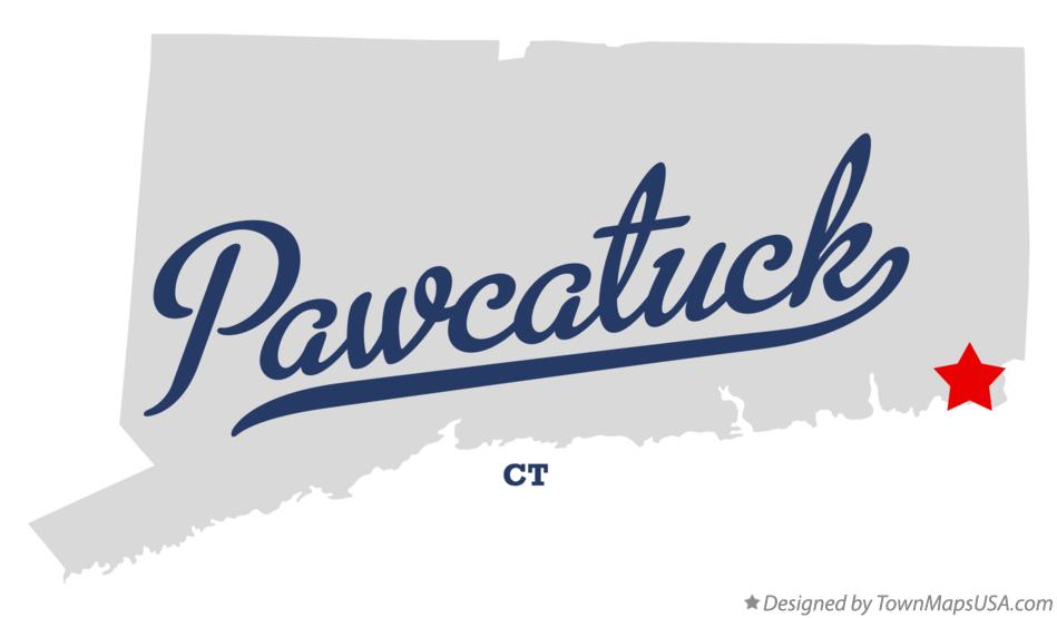 Map of Pawcatuck, CT, Connecticut