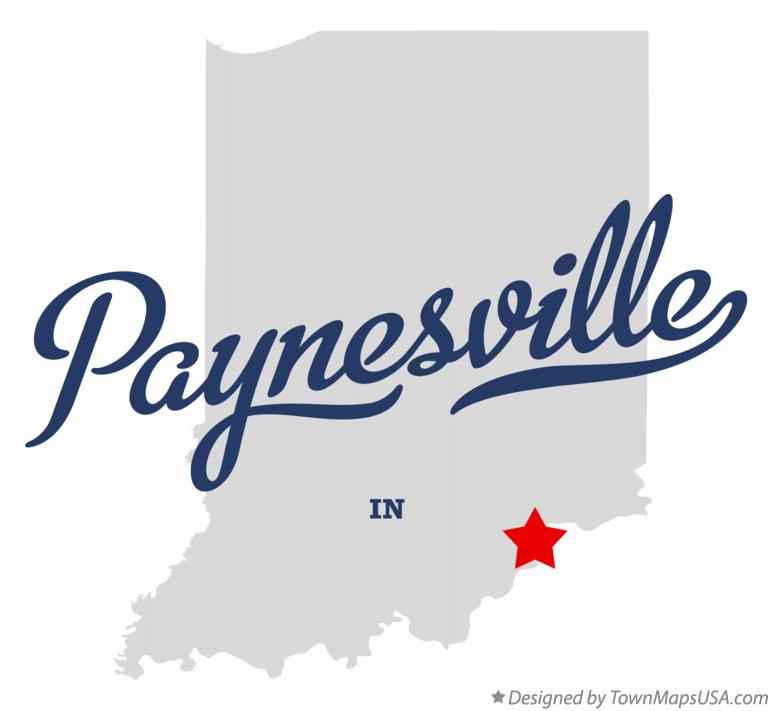 Map of Paynesville, IN, Indiana