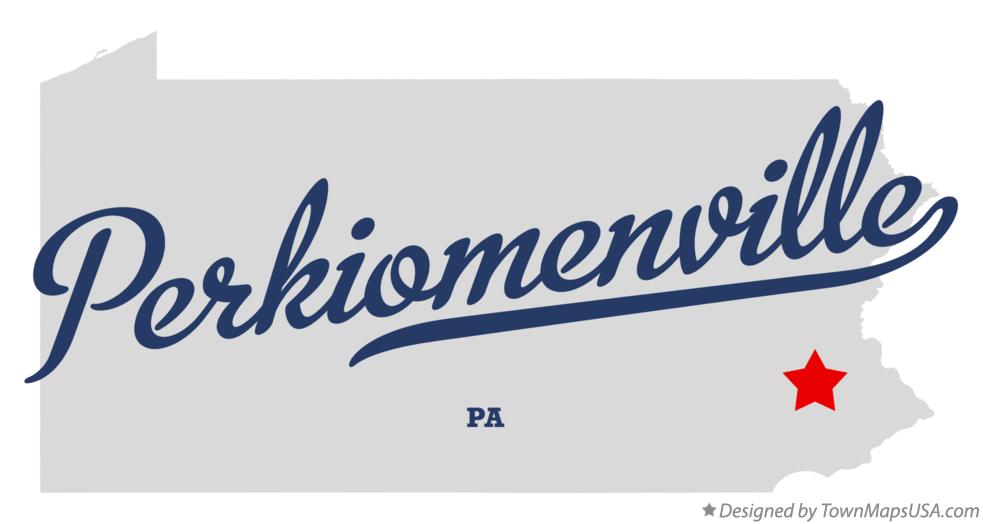 Map of Perkiomenville, PA, Pennsylvania
