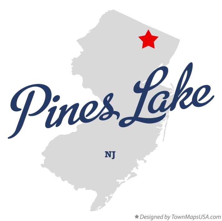 Map of Pines Lake, NJ, New Jersey
