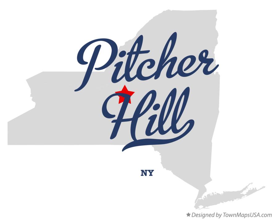 Map of Pitcher Hill, NY, New York