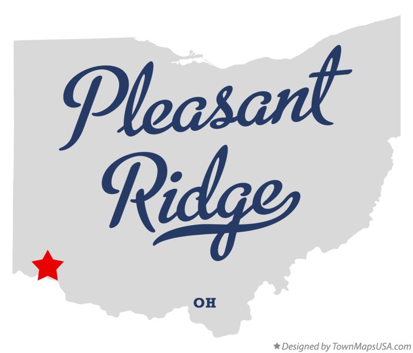 Map of Pleasant Ridge, OH, Ohio