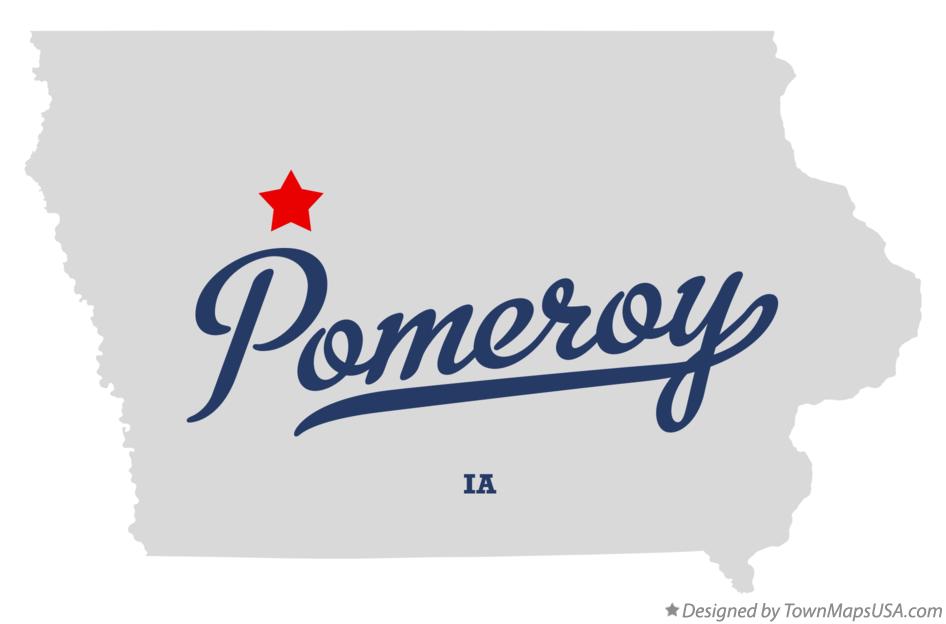 Map of Pomeroy, IA, Iowa