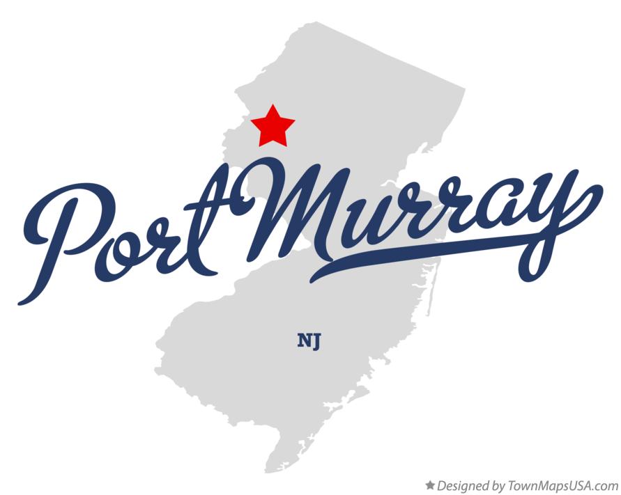 Map of Port Murray, NJ, New Jersey