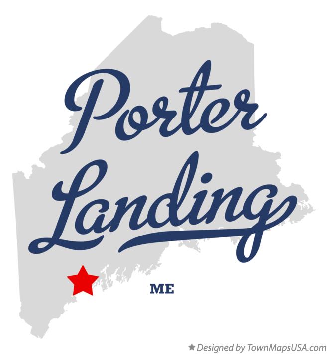 Map of Porter Landing, ME, Maine