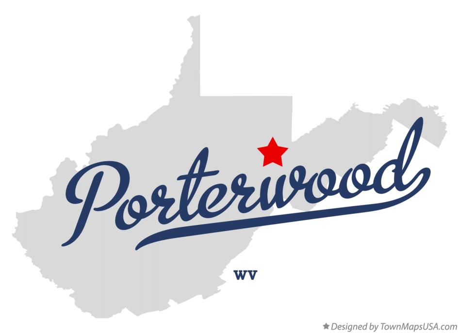 Map of Porterwood, WV, West Virginia