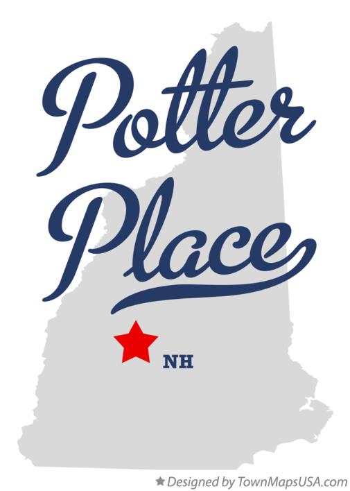 Map of Potter Place, NH, New Hampshire