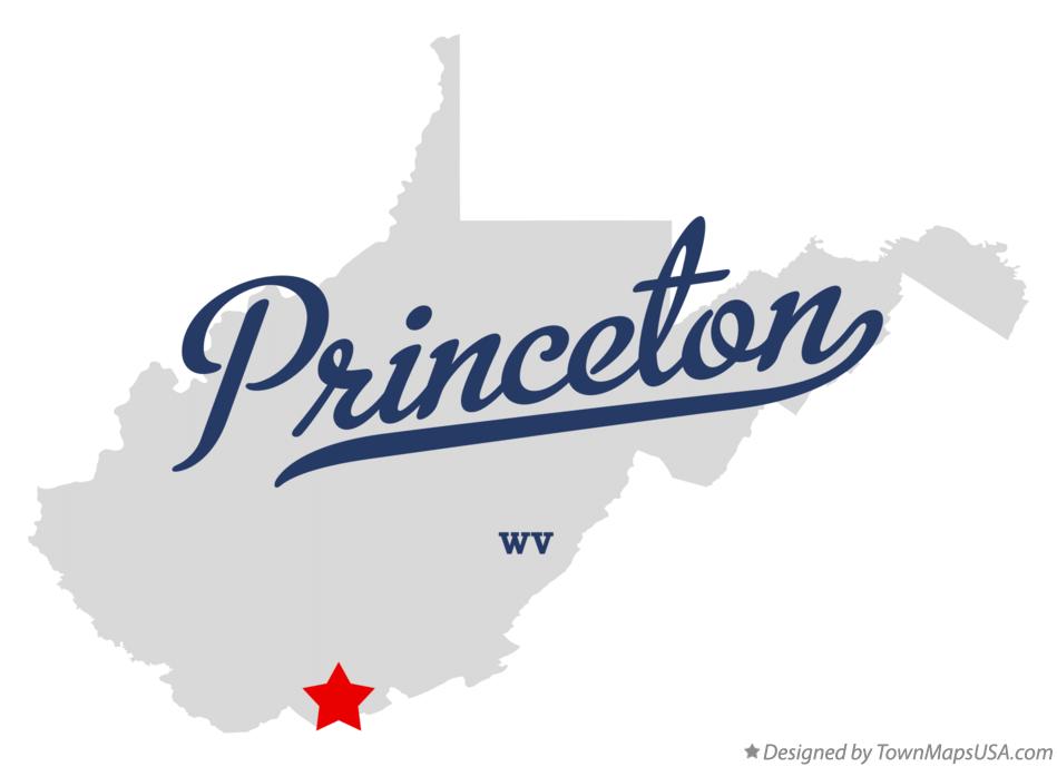 Map of Princeton, WV, West Virginia