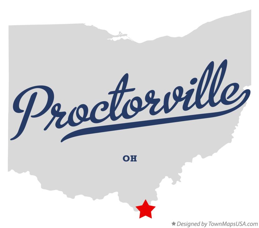 Map of Proctorville, OH, Ohio