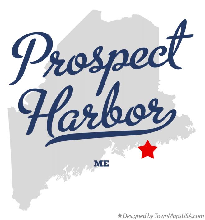 Map of Prospect Harbor, ME, Maine