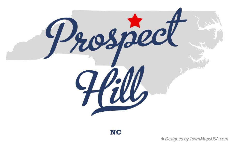 Map of Prospect Hill, NC, North Carolina