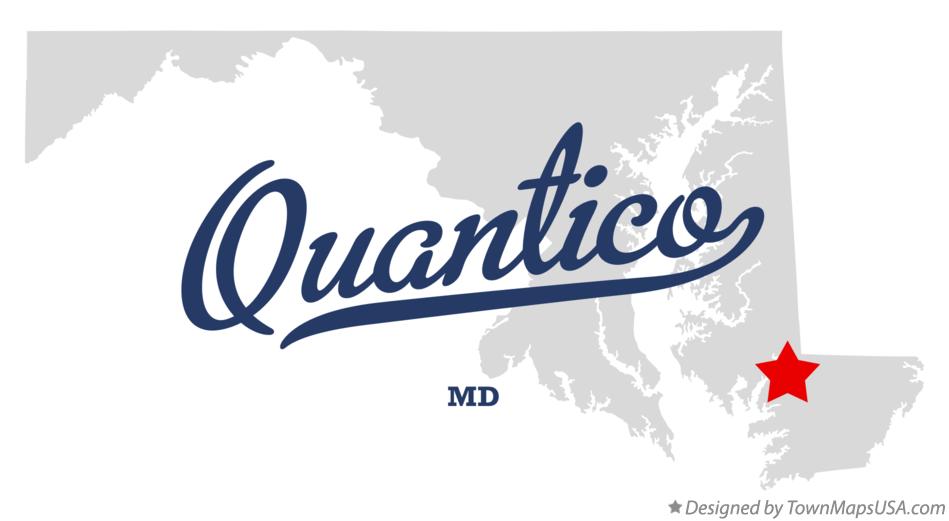 Map of Quantico, MD, Maryland