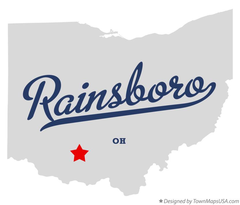 Map of Rainsboro, OH, Ohio