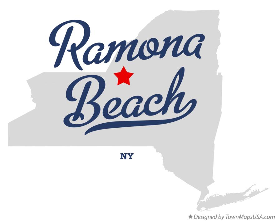 Map of Ramona Beach, NY, New York