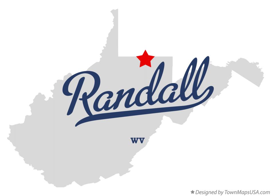 Map of Randall, WV, West Virginia