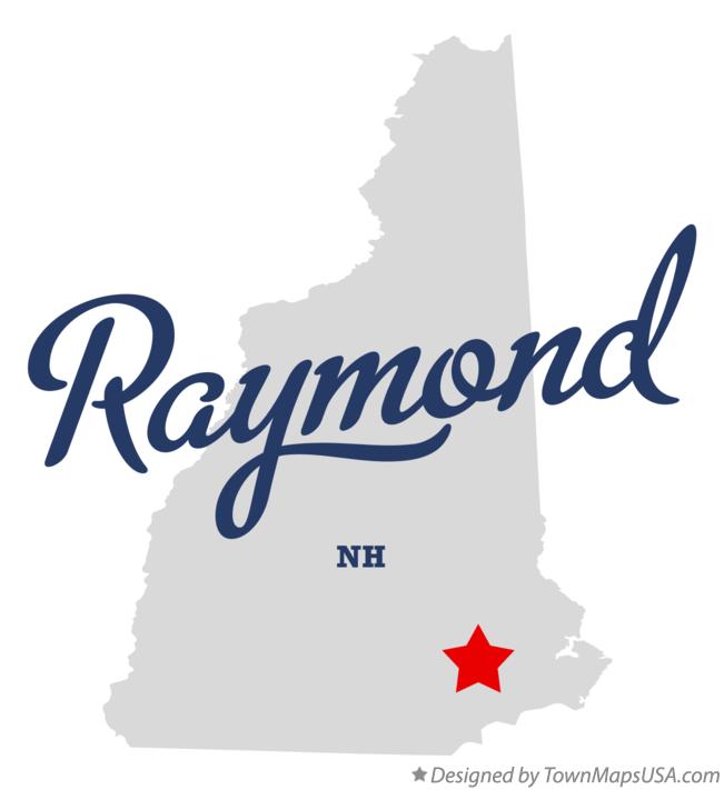 Map of Raymond, NH