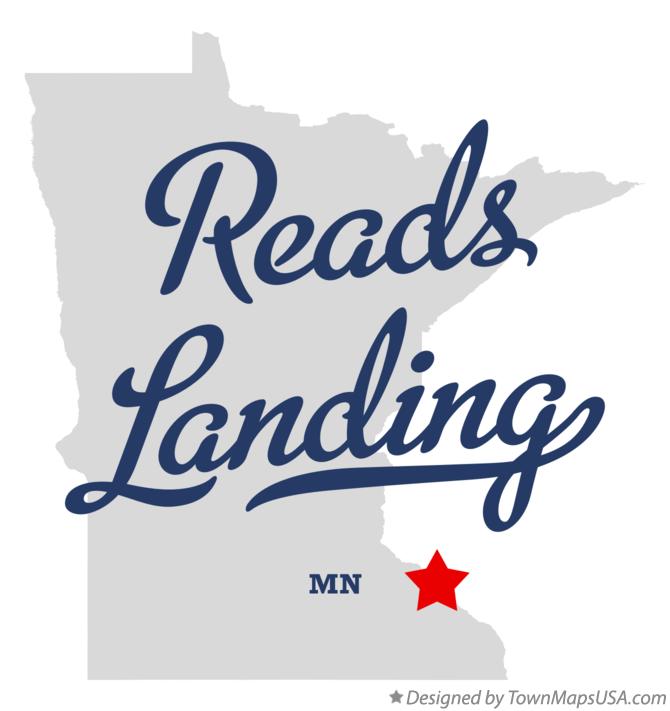 Map of Reads Landing, MN, Minnesota