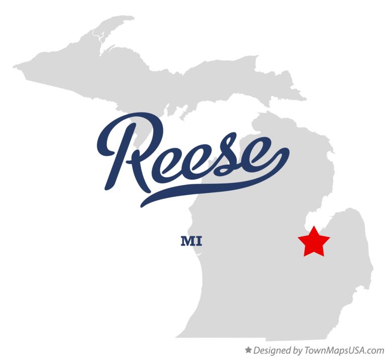 Map of Reese, MI, Michigan