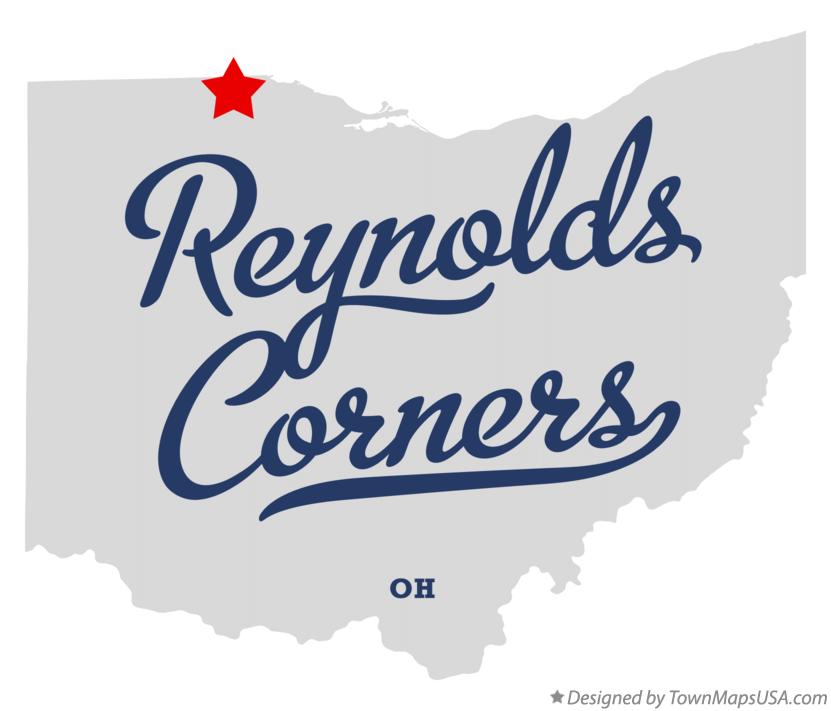 Map of Reynolds Corners, OH, Ohio