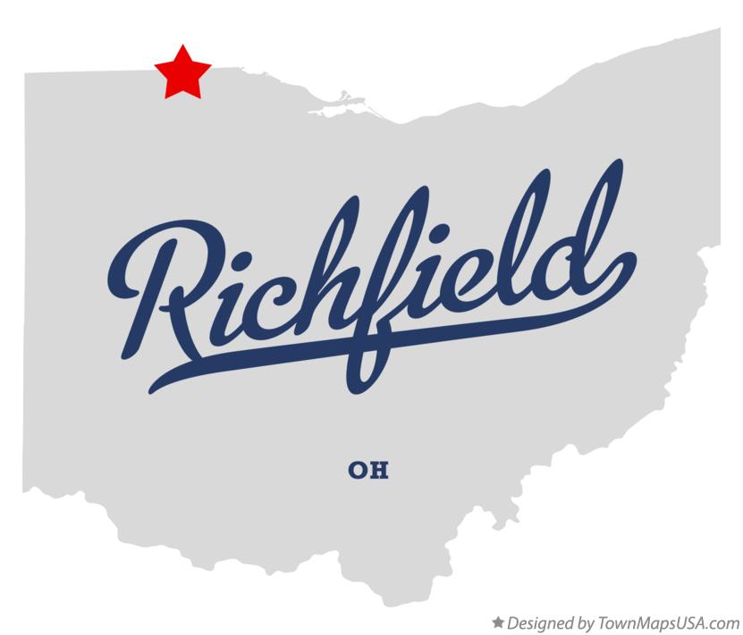Map of Richfield, Lucas County, OH, Ohio