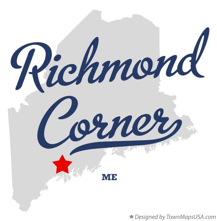 Map of Richmond Corner, ME, Maine
