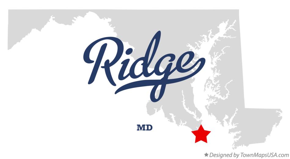 Map of Ridge, MD, Maryland