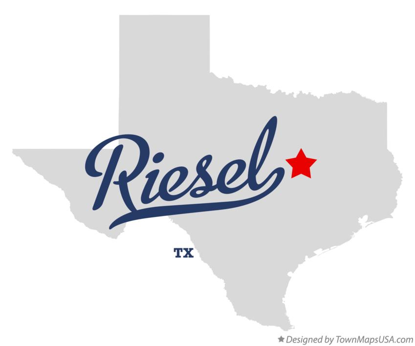 Map of Riesel, TX, Texas