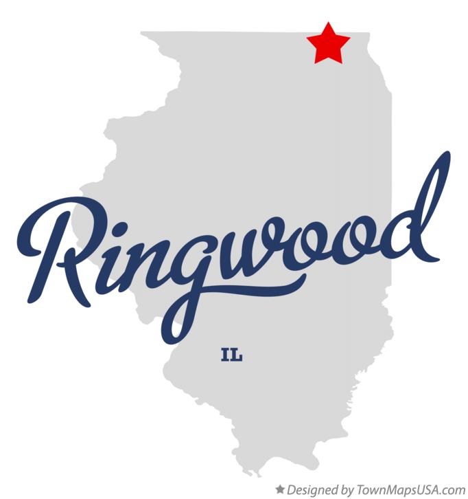 Map of Ringwood, IL, Illinois