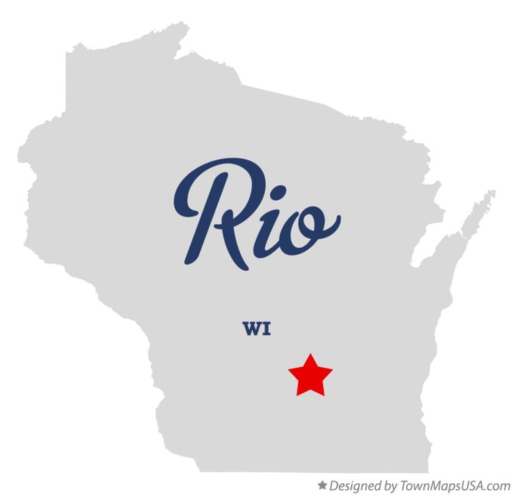 Map of Rio, WI, Wisconsin