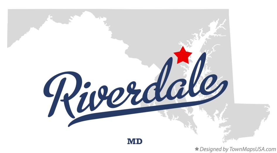 Map of Riverdale, MD, Maryland