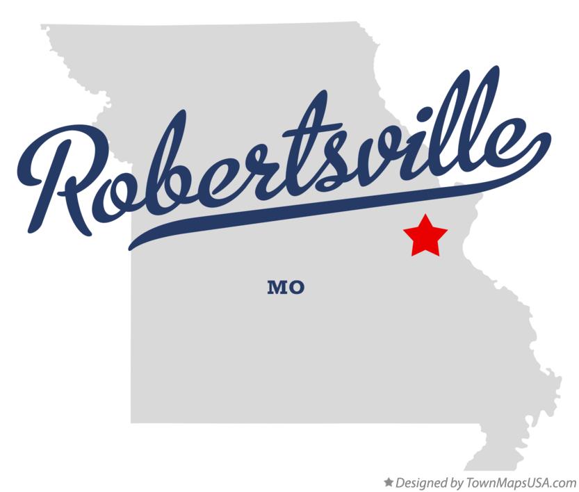 Map of Robertsville, MO, Missouri