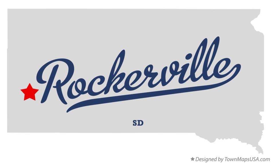 Map of Rockerville, SD, South Dakota