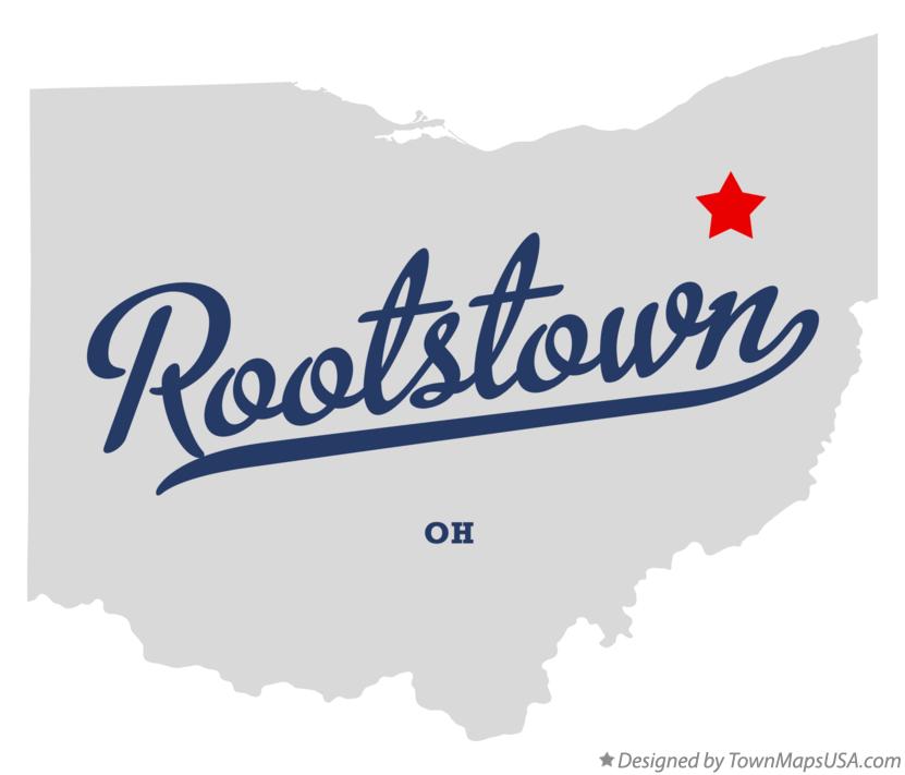 Map of Rootstown, OH, Ohio