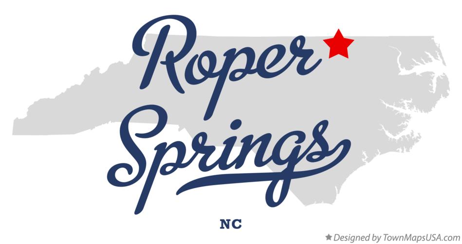 Map of Roper Springs, NC, North Carolina