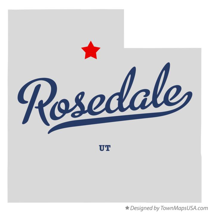 Map of Rosedale, UT, Utah