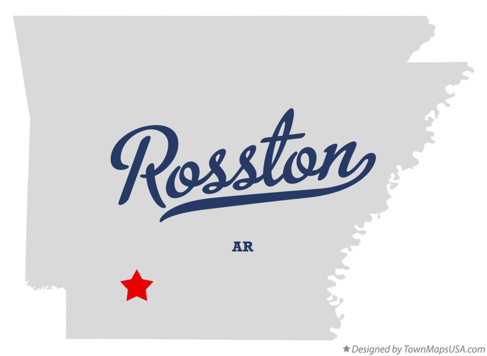 Map of Rosston, AR, Arkansas