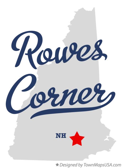Map of Rowes Corner, NH, New Hampshire