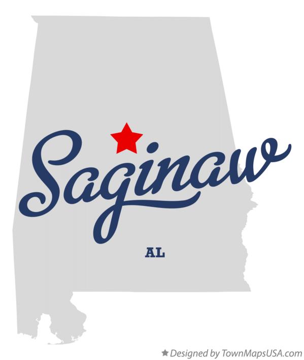 Map of Saginaw, AL, Alabama