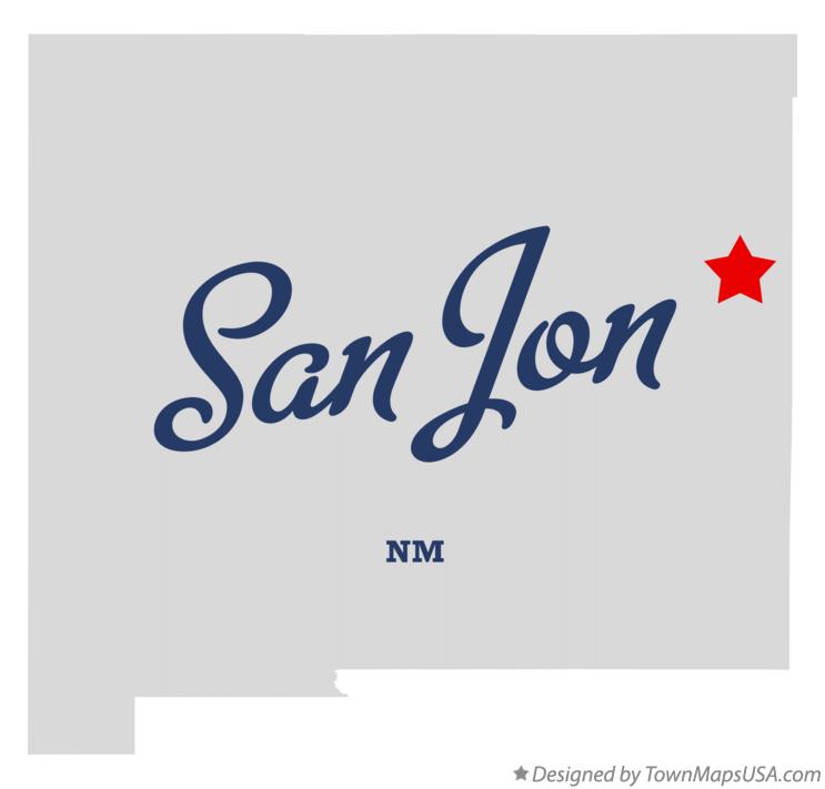 Map of San Jon, NM, New Mexico