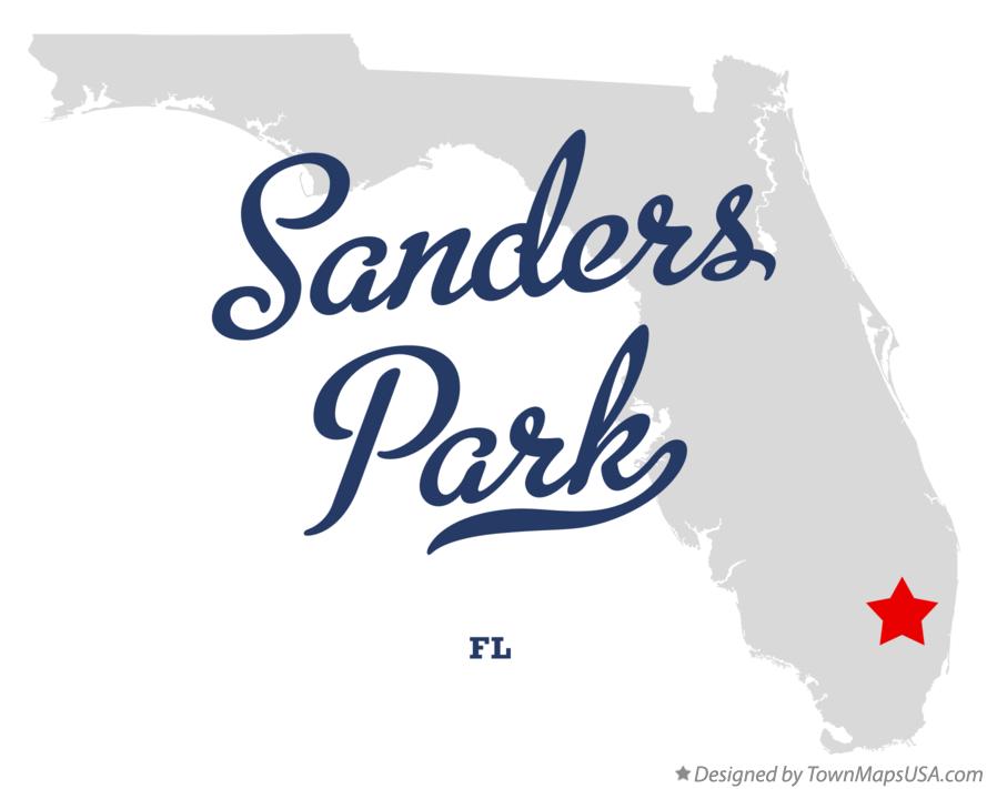 Map of Sanders Park, FL, Florida