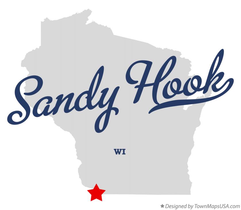 Map of Sandy Hook, WI, Wisconsin