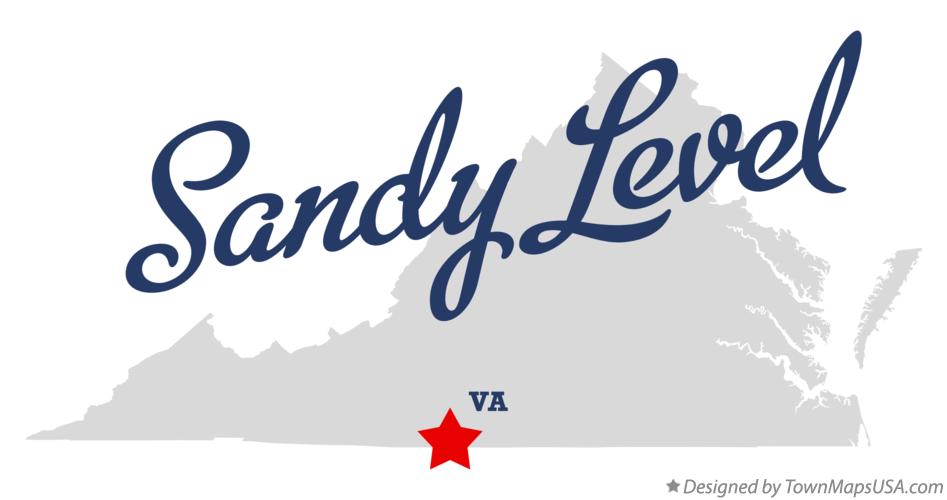 Map of Sandy Level, VA, Virginia