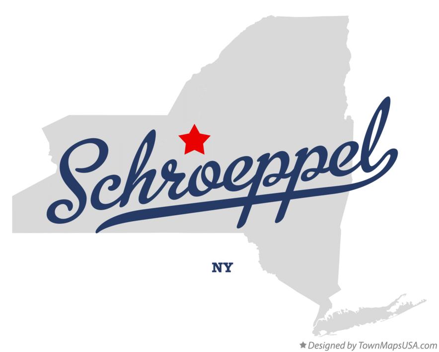 Map of Schroeppel, NY, New York