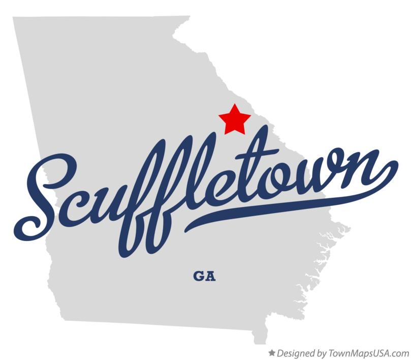 Map of Scuffletown, GA,