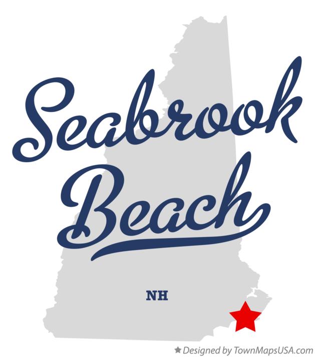 Map of Seabrook Beach, NH, New Hampshire