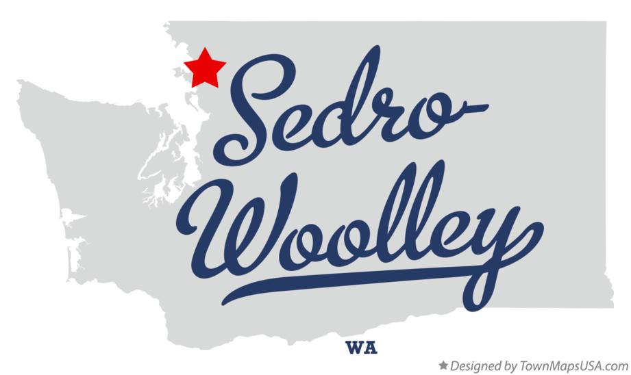 Map of SedroWoolley, WA, Washington