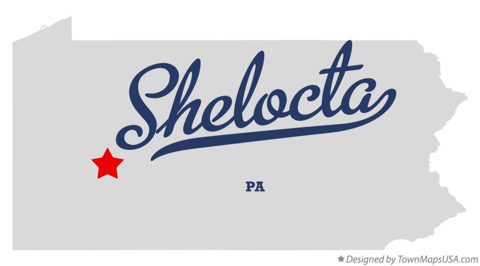 Map of Shelocta, PA, Pennsylvania