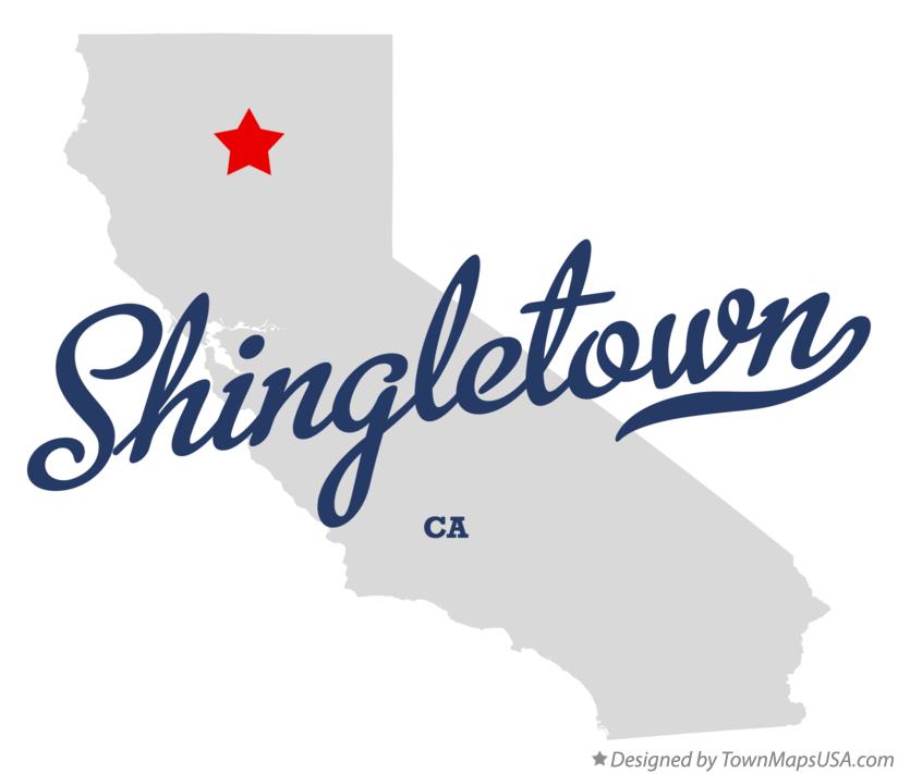 Map of Shingletown, CA, California