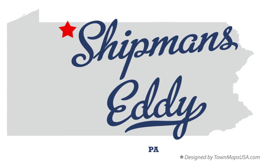 Map of Shipmans Eddy, PA, Pennsylvania