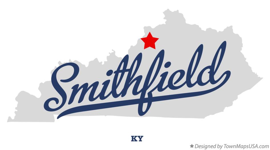 Map of Smithfield, KY, Kentucky